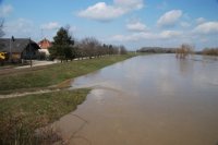 Stav hladiny rieky Nitra v Nitrianskom Hrádku