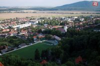 Smolenický zámok - výhľad z veže, Smolenice