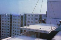 Stavba bytoviek v Prešove pred rokom 1990. Autor foto: Dionýz Dugas