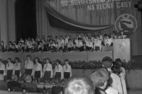 Na archívnej snímke z 11. mája 1972 slovenský zjazd ZČSSP v Bratislave.FOTO TASR - Štefan Petráš