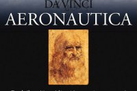 plagát z výstavy Aeronautica - lietajúce stroje Leonarda da Vinci