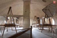 stroje z výstavy Aeronautica - lietajúce stroje Leonarda da Vinci