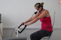 Slovenská lyžiarka Veronika Velez Zuzulová počas testov vo Vojenskom športovom centre Dukla v Banskej Bystrici