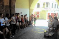 Prešovčania z N3O Akustika zaujali aj zahraničných turistov, ktorí si takto hudbu odniesli.