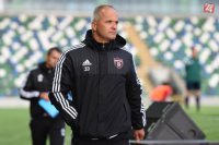 Na snímke tréner Trnavy Juraj Jarábek v odvete 2. predkola Európskej ligy UEFA Linfield FC - Spartak Trnava v Belfaste