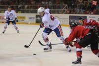 Na snímke Martin Marinčin (Výber hviezd) počas exhibičného zápasu - spomienka na Miroslava Hlinku HC ´05 iClinic Banská Bystrica - Výber hviezd 31. júla 2015 na zimnom štadióne v Banskej Bystrici.