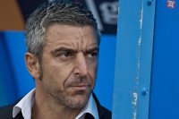 Na snímke tréner futbalistov Slovana Nikki Papavasiliou