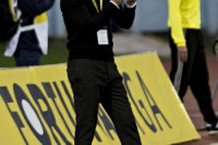 Na snímke tréner futbalistov Slovana Nikki Papavasiliou