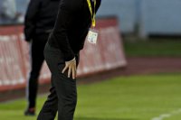 Na snímke tréner futbalistov Slovana Nikki Papavasiliou