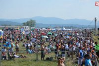 Na snímke pohľad na letisko počas Medzinárodných leteckých dní SIAF 2015 na leteckej základni Sliač 29. augusta 2015.