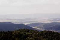 Pohľad z Plejsov, v pozadí Spišský hrad