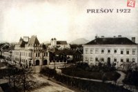 Pošta a skola v Prešove, rok 1922.