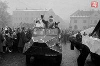 Rok 1959: Vítanie Deda Mráza na Leninovom námesti v Žiline