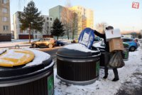 Polopodzemné kontajnery v Trenčíne.