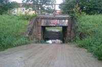 Na snímke zatopený podchod pod železničnou traťou na Pavlovičovom námestí v Prešove.