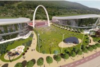 1. - 2. miesto - Víťazný návrh A z dielne Ing. arch. Pavla Mrázeka