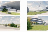 1. - 2. miesto - Víťazný návrh B. Autormi projektu sú  Ing. arch. Ján Gustiňák, Ing. Miroslav Kováčik a Ing. Pavol Ladňák