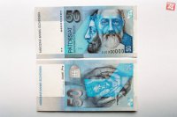 "50-korunáčka" s Dražovským kostolíkom