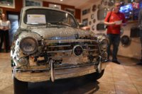 Automobil Fiat 600D bol vyrobený v roku 1959.