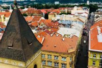 Výhľad z veže Dómu sv. Alžbety