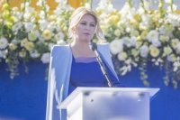 Zuzana Čaputová počas príhovoru na stretnutí pápeža Františka s predstaviteľmi štátu, občianskej spoločnosti a diplomatického zboru