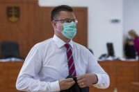 Na snímke prokurátor Úradu špeciálnej prokuratúry Michal Šúrek pred vyhlásením rozsudku obžalovaného bývalého špeciálneho prokurátora Dušana K. na Špecializovanom trestnom súde (ŠTS) v Pezinku 20. septembra 2021.