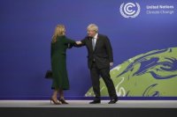 Britský premiér Boris Johnson a  slovenská prezidentka Zuzana Čaputová.