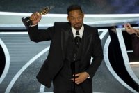 Will Smith plače počas preberania sošky Oscara za najlepší mužský herecký výkon vo filme King Richard
