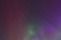 Polárna žiara v štvrti Bory v Bratislave