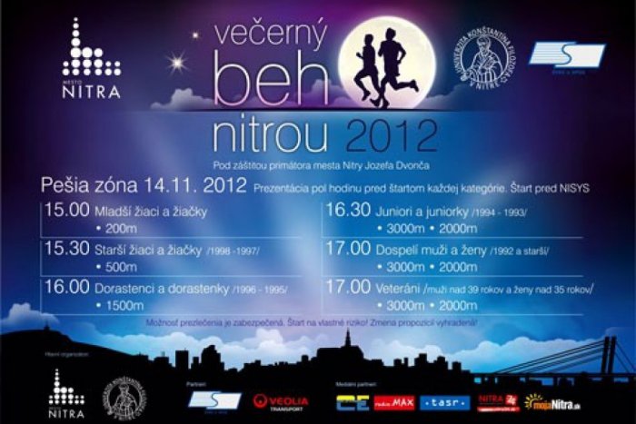 Ilustračný obrázok k článku Prebehnite sa večernou Nitrou