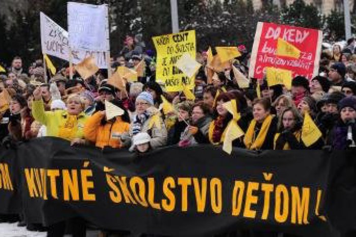 Ilustračný obrázok k článku 800 protestujúcich v centre Prešova: Štrajk pokračuje v ďalších mestách