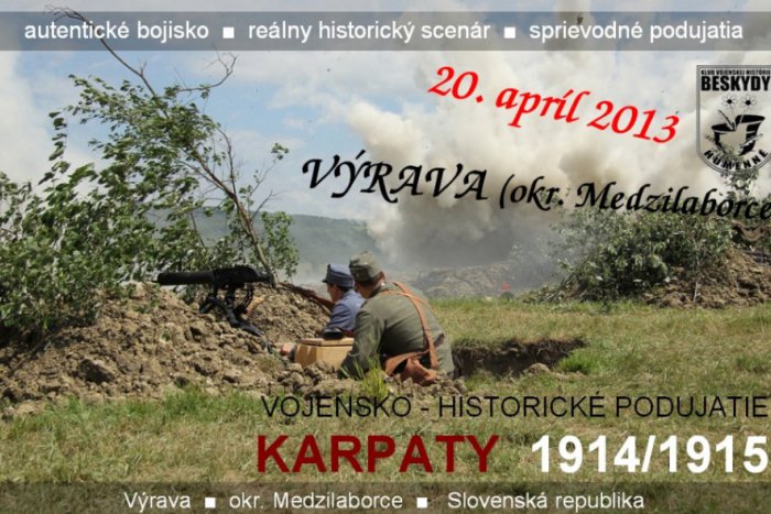 Ilustračný obrázok k článku Tip na podujatie: Karpaty 1914/1915 ponúkajú ukážky bojov i vojenskú históriu