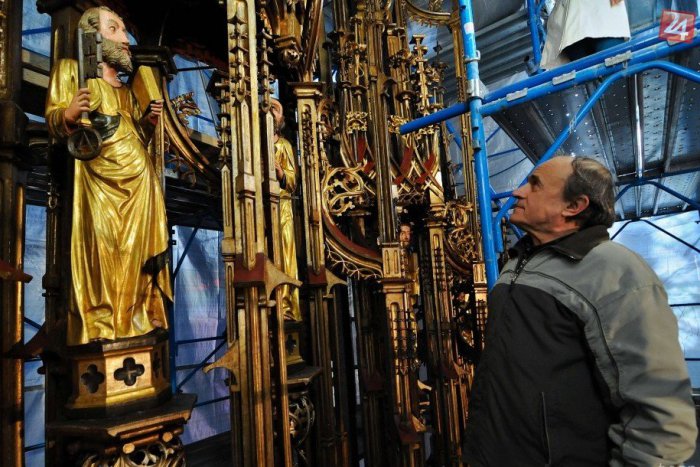 Ilustračný obrázok k článku V Levoči ukončili prvú etapu obnovy oltára Majstra Pavla: Na budúci týžden zmizne aj lešenie
