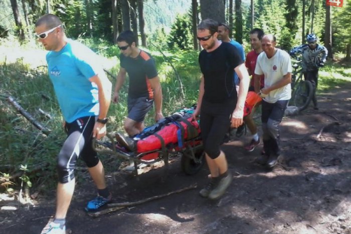 Ilustračný obrázok k článku Horskí záchranári zasahovali na Maline: Zranil sa tam cyklista