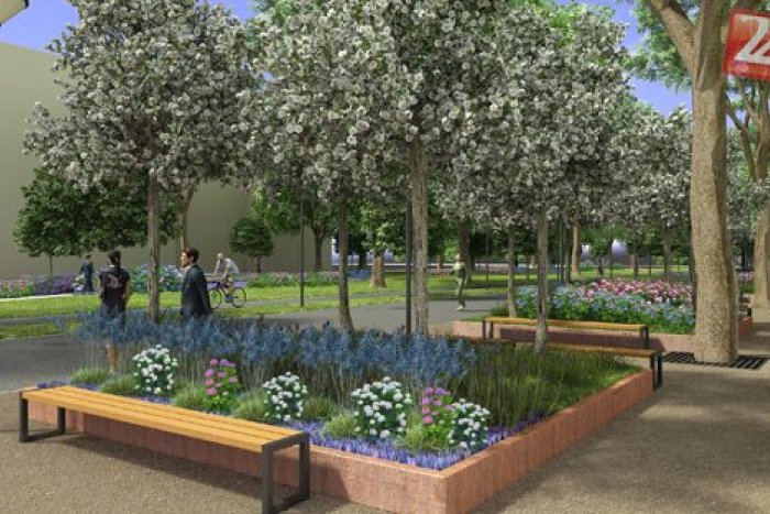 Ilustračný obrázok k článku Park a galériu na Námestí SNP obnovia: Pozrite sa ako má vyzerať