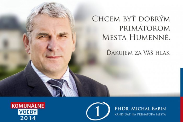 Ilustračný obrázok k článku Volebný program primátorského kandidáta Michala Babina: TOP priority pre Humenné!