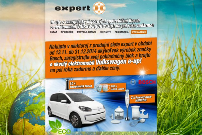 Ilustračný obrázok k článku SÚŤAŽ: Myslite aj vy ekologicky a vyhrajte a auto VW e-up! na pol roka zadarmo