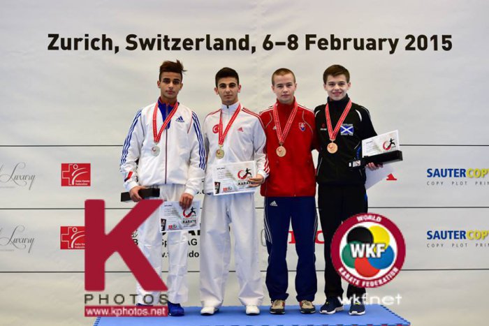 Ilustračný obrázok k článku Karatista Dominik Imrich na majstrovstvách Európy vo Švajčiarsku bronzový
