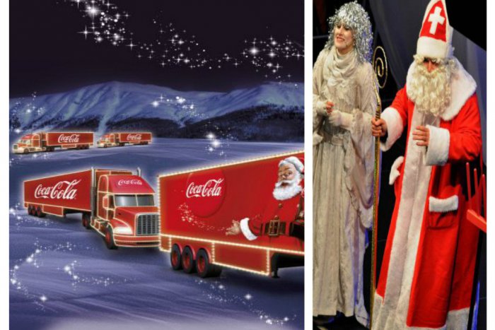 Ilustračný obrázok k článku Stromček v Michalovciach rozžiaria v americkom štýle: Okrem Milukáša nebude chýbať Santa Claus ani Coca-Cola kamión