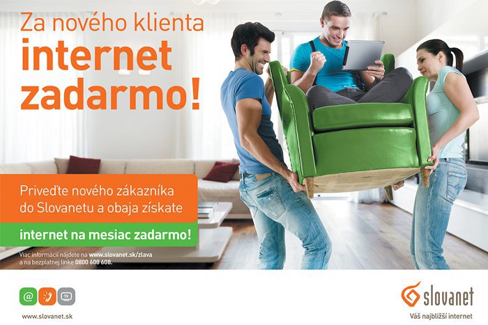 Ilustračný obrázok k článku Slovanet dáva za nového zákazníka internet zadarmo!