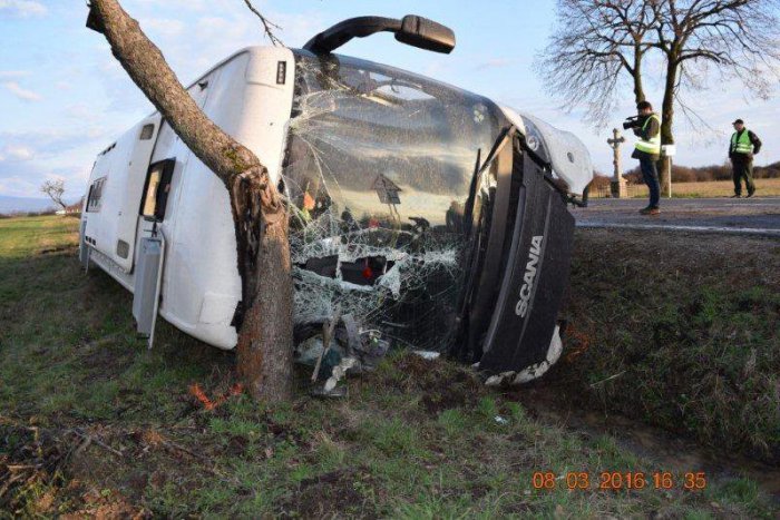Ilustračný obrázok k článku Autobus s cestujúcimi skončil v strome len pár km od Michaloviec: FOTO priamo z miesta