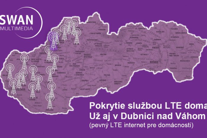 Ilustračný obrázok k článku SWAN ponúka LTE internet pre domácnosti už aj v Dubnici nad Váhom