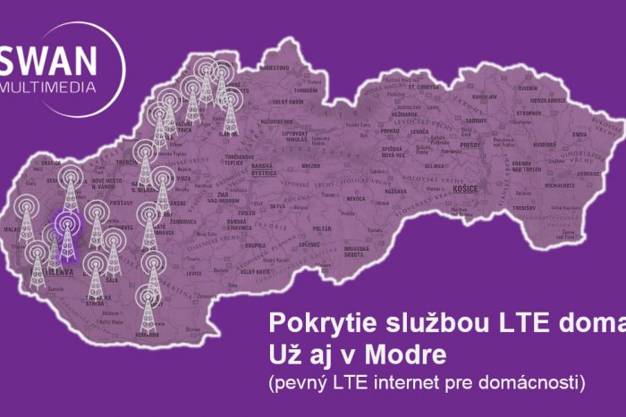 Ilustračný obrázok k článku SWAN ponúka LTE internet pre domácnosti najnovšie aj v Modre