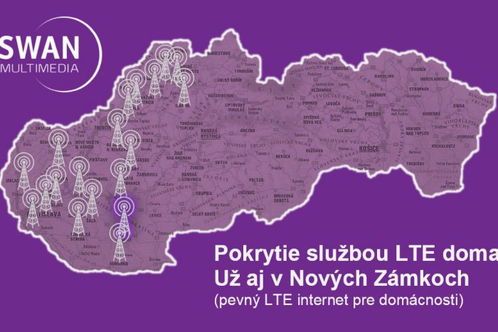 Ilustračný obrázok k článku SWAN hlási príchod LTE internetu pre domácnosti aj do Nových Zámkov