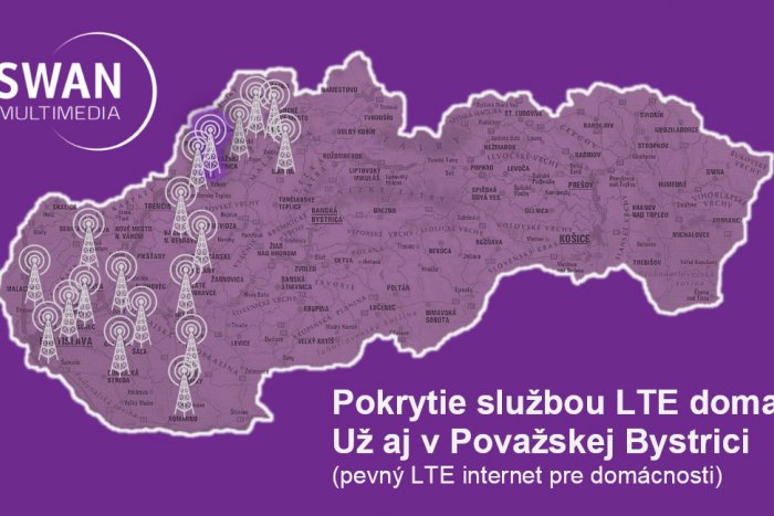 Ilustračný obrázok k článku SWAN prináša službu LTE internet pre domácnosti už aj do Považskej Bystrice