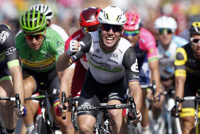 Ilustračný obrázok k článku Cavendish vyhral 6. etapu a má zelený dres, Sagan skončil šiesty