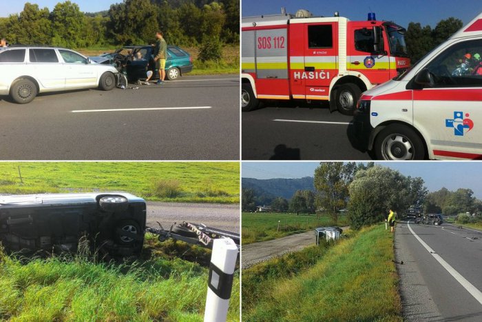Ilustračný obrázok k článku FOTO z miesta zrážky medzi Bystricou a Breznom. Nehoda piatich áut na záberoch