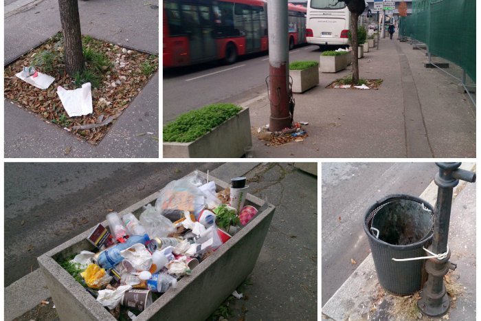 Ilustračný obrázok k článku FOTO: Kde sa stala chyba? Kvetináče plné smetí vs. prázdny kôš na odpadky