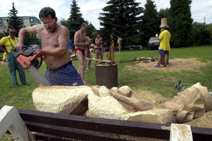 Ilustračný obrázok k článku Umelecký sochár z Nitry Miroslav Polák: Z dreva vyrobil krásnu vílu Žitavu