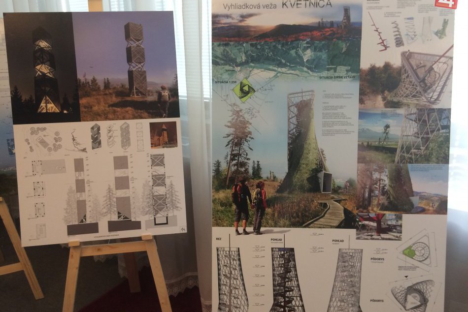 Ilustračný obrázok k článku Návrhy na vyhliadkovú vežu v Kvetnici môžete vidieť v priestoroch úradu